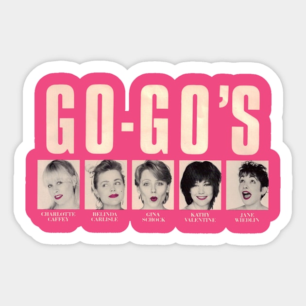 all members the go gos Sticker by Hsamal Gibran